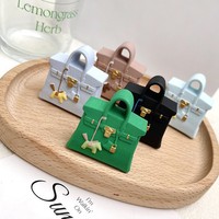 Offre Spéciale – Diffuseur d'aromathérapie de luxe pour voiture, motif mini Birkin, avec clip de ventilation et pantoufles 3D en forme de poney, pour filles