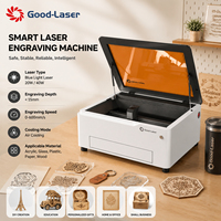 Máquina de Grabado y Corte Láser de Diodo 530B 20W/40W Totalmente Cerrada, Color Azul Claro, Directo de Fábrica, para Acero Inoxidable, Papel, Madera