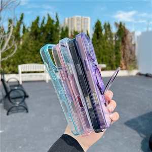 Funda de teléfono móvil con purpurina para iPhone 17 16 Air 15 14 Plus <span class=keywords><strong>13</strong></span> 12 Pro Max, soporte de anillo magnético, funda de teléfono móvil de lujo - Product Image 3