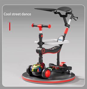 Trottinette pliable <span class=keywords><strong>pour</strong></span> enfants, skateboard, <span class=keywords><strong>poussette</strong></span>, jouet six-en-un, best-seller - Product Image 3
