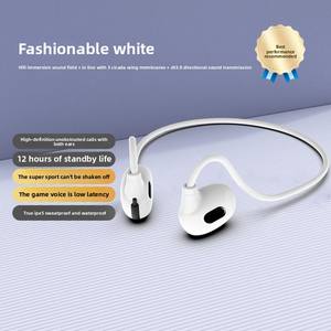 Novos Fones de Ouvido Esportivos de Condução Aérea JL com Suporte de Pescoço Bluetooth, Bateria de LED, Indolor, Empresarial, Compatível com Apple e Xiaomi - Product Image 3