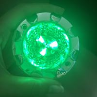 Lampes à points LED monochromes de 68 mm, lampe en forme de cœur de fleur pour parc à thème, indice de protection IP64, matériau PC, toujours lumineuses