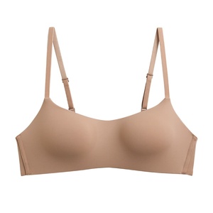 Tazza sottile monoblocco in seta <span class=keywords><strong>senza</strong></span> cuciture Lingerie da donna con spalline regolabili Push-Up <span class=keywords><strong>reggiseno</strong></span> con <span class=keywords><strong>ferretto</strong></span> traspirante Non cablato per adulti - Product Image 5