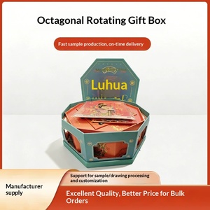 Octagonal Rotating Luxury <b>Gift</b> <b>Box</b> Premium Creative Business Packaging Wholesale - Product Image 4
