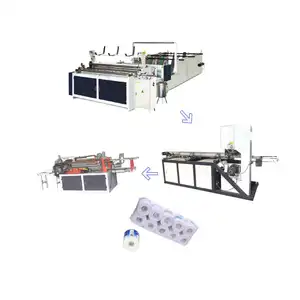 jumbo roll paper coreless unwind winding auto rewinding machine