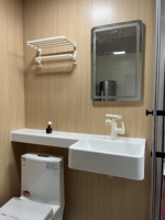 Module de salle de bain préfabriqué tout-en-un moderne en aluminium, unité de douche modulaire