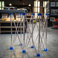 Table de travail pliable en bois de qualité supérieure pour le travail du bois, la pose de carrelage, installation rapide, table de découpe et d'assemblage sur chantier