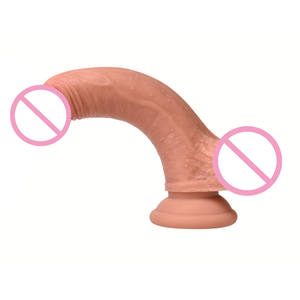 Dildo Getar Dildo Silikon, Vibrator Dildo Ayunan Realistis Besar Buatan untuk Pemanasan - Product Image 3