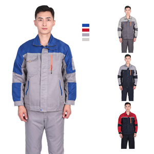 Grosir setelan baju kerja lengan panjang Kustom Pabrik bengkel mekanik pakaian keselamatan kerja setelan seragam kerja - Product Image 1