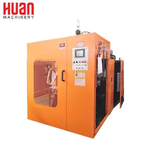 China single station 2 die heads extrusion blow molding making machine for 1L pe bottle