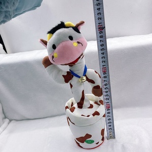 Juguete de Peluche de Conejo Cantante y Bailarín 2023, Juguete de Peluche de Vaca Rosa que Habla, Gira y Repite, Muñeca de Peluche de Cactus Rosa, Flor Bailarina con Luces - Product Image 4