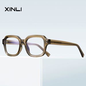 Lunettes anti-lumière bleue pour hommes XINLI, style ordinateur, montures 2190, forme rectangulaire, monture intégrale en TR90, vente en gros - Product Image 1