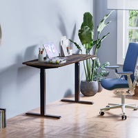 Cadre de table électrique réglable pour bureau assis-debout avec un moteur, 2 niveaux de hauteur réglable, pour bureau