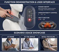Nouvelle ceinture de massage sans fil 3D améliorée pour le cou et les épaules avec technologie de pétrissage, fabriquée en Chine
