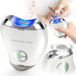 Cortauñas Eléctrico Recargable 2 en 1 con Forma de Mango y Pantalla Digital para Adultos y Bebés, Pulidor de Uñas - Product Image 4