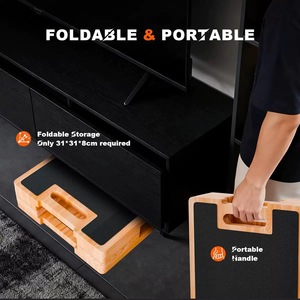 Planche d'étirement en bois 2026, équipement de sport à domicile, planche d'entraînement musculaire, planche d'étirement en bois massif, résistances - Product Image 6