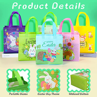 Fábrica al por mayor multi color diseño personalizado impreso dibujos animados reutilizable no tejido Tote niños UES bolsas