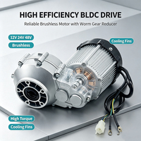 Moteur à engrenages BLDC HY modèle BM1418HQF 750W 48V/60V pour charges lourdes, idéal pour les appareils électroménagers, les bateaux et les véhicules électriques légers