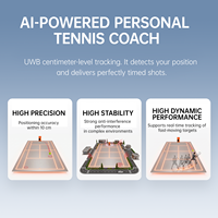 Máquina Lanza Pelotas de Tenis R3 de 28 Puntos, Capacidad para 80 Pelotas, Control por Voz, 90 km/h, Topspin y Backspin Ajustables, Robot de Entrenamiento Portátil para Entrenadores