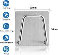 Support adhésif pour éponge de cuisine, en acier inoxydable SUS304, support de rangement pour évier, accessoires de cuisine, égouttoir
