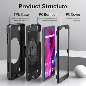 Funda de tableta híbrida personalizada de fábrica para <span class=keywords><strong>Lenovo</strong></span> <span class=keywords><strong>TAB</strong></span> <span class=keywords><strong>M8</strong></span> case <span class=keywords><strong>TAB</strong></span> <span class=keywords><strong>M8</strong></span> 4th gen contraportada 8 pulgadas con <span class=keywords><strong>precio</strong></span> al por mayor - Product Image 2