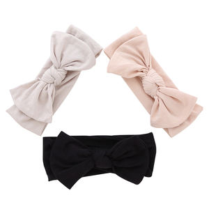 Douche Facial Versierd Baby Meisjes Head Band Hoge Kwaliteit Bamboe Stof Zoete Effen Kleur Hoofd Sjaal Oem Groothandel Hoofdband - Product Image 3
