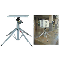 Plateforme élévatrice électrique portable de 120 kg avec stabilisateurs pour climatiseurs et plateforme tournante
