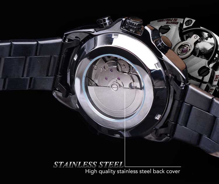 Forsining 6909 новый дизайн Китай Мужские механические часы хороший браслет из нержавеющей стали Водонепроницаемый аналоговый дисплей простые деловые часы