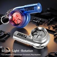 Porte-clés en plastique de décompression lumineux, voiture jouet télécommandée turbo, simulation, unisexe, en vogue sur TikTok