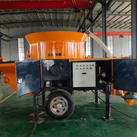 Pompe à béton portable puissante pour le mélange et le transport du béton, pour la construction résidentielle et commerciale