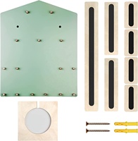 Boîte Toniebox étagère murale magnétique pour jusqu'à 24 figurines de tonie pour les enfants à jouer et à collectionner (vert maison)