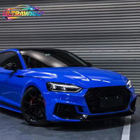 Ultrawrap Factory Wholesale PET HD Ultra Gloss Crystal Sapphire Blue Car Wrap Vinyl Film One Full Roll Size 1.52X17M/5X59FT