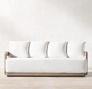 Patio garden sets hotel 72" teak sofa sectional set furniture outdoor
