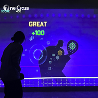 Juego Interactivo de Pickleball con Proyección, Simulación de Entrenamiento Multijugador en Interiores, Juegos Interactivos de Pared con Realidad Aumentada y 20 Juegos