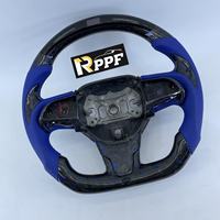 Volant de course en fibre de carbone RPPF LED compatible avec Chrysler 300