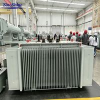 Transformateur de puissance immergé dans l'huile SinoShine S20 à très haute efficacité, transformateur de distribution à faible perte 10 kV