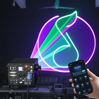 C1-710B US auf Lager 10W APP-gesteuerter RGB-Animations-Laser 10 Watt Hochzeits-Laserlicht-Projektor für DJ Disco Club Bar