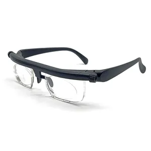 DR047 Focus Adjustable Lens Reading Myopia Glasses Men Women Variable Vision Strength Male Female Glasses