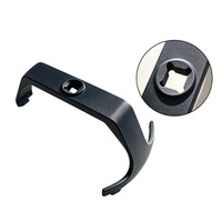Clé de démontage de bouchon de pompe à carburant, extracteur réglable, clé à trois griffes pour bouchon de réservoir de carburant, outil de démontage de pompe à essence à angle coudé pour réparation automobile