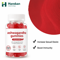 Bonbons Gommeux Énergisants aux Baies Mixtes et Extrait d'Ashwagandha KSM-66, Vitamine D, Soutien Post-Exercice et Récupération, Couleurs Personnalisables, Marque Privée