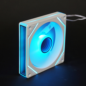 Ventilateur de boîtier PC 120 mm ARGB, <span class=keywords><strong>refroidisseur</strong></span> silencieux avec dissipateur thermique en cuivre, roulement fluide, design miroir infini, 1200 tr/min - Product Image 6