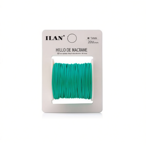 Filo per Macramè ILAN 1mm 20m Colore Teal per Lavori Artigianali - Product Image 1