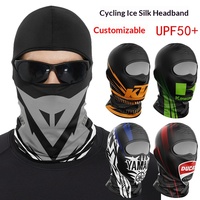 Masque de moto d'été, protection solaire extérieure, en Spandex/Polyester, cagoule unisexe rafraîchissante pour le sport et les fêtes