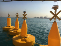 Bouée de navigation à haute visibilité avec éclairage LED pour la sécurité maritime et la navigation côtière