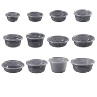 Bols en plastique jetables, capacités personnalisables, adaptés aux nouilles, salades, soupes, riz, contenants d'emballage alimentaire portables