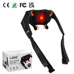 Hochwertiger CE FCC 7,4V/2000mAh Nackenmassagegerät mit Wärmefunktion zur Schmerzlinderung Shiatsu-Nackenmassagegerät - Product Image 1