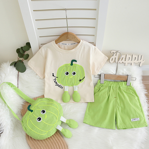 Solo servicio OEM Verano Nuevos diseños Casual Niños 2 piezas Pantalones cortos de manga corta Conjuntos Cómodos - Product Image 6