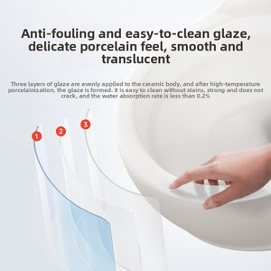 Modern Egg-shaped <strong>Toilet</strong> with Dual-flush Sanitary Fixtures. Compact and Convenient.Applicable to Villas, Hotels - Product Image 3
