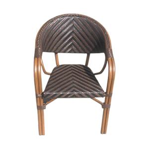OTA-8105,Manufactory Aluminum <strong>Bamboo</strong> Outdoor Rattan Metal <strong>Chair</strong> With Armrest Patio Garden Outdoor Rattan Metal <strong>Chairs</strong> - Product Image 1