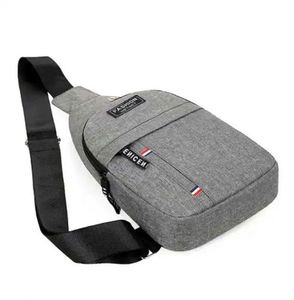 Men's Chest Bag New Youth Student Waist Bag Leisure <b>Small</b> Backpack Sports Trend Solid Color Single Shoulder Messenger Bag - Product Image 4